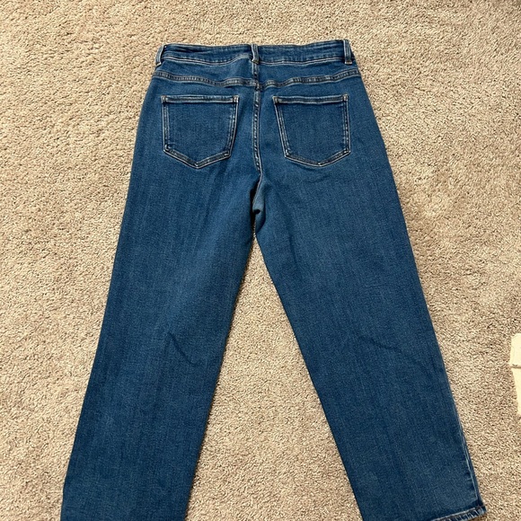 Women’s Universal Standard Dark Wash High Rise Straight Leg jeans. Size 10 - Picture 8 of 9